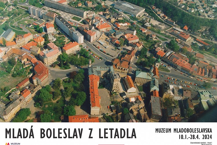 Mladá Boleslav z letadla