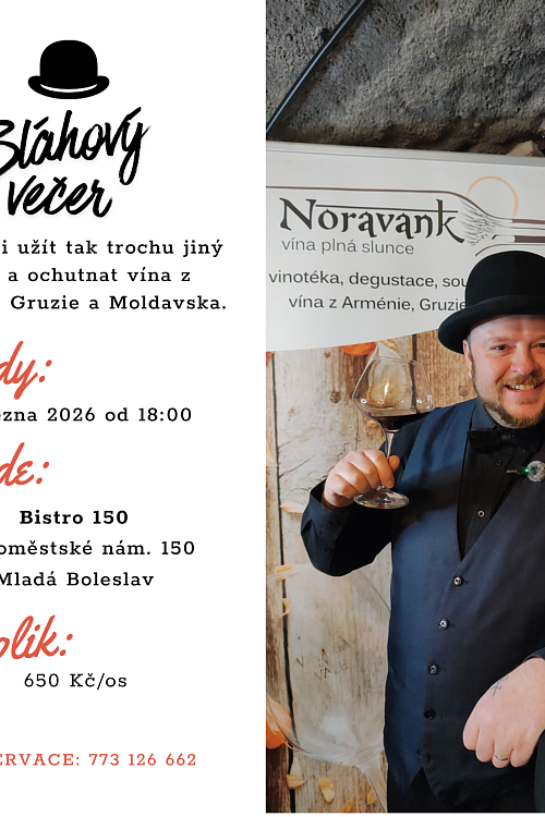 Bláhový večer - degustace vína