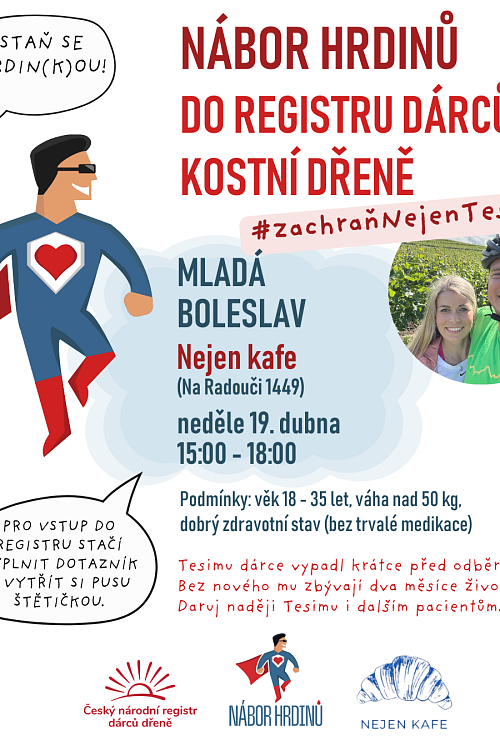 Nábor hrdinů do registru dárců kostní dřeně